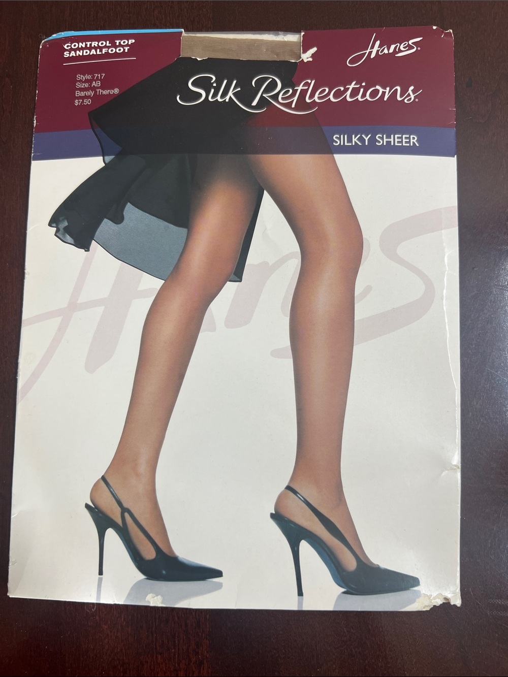 🌞 Hanes Silk Reflections NWT Sheer Control Top Sandalfoot Pantyhose women A/B